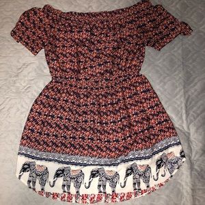 Off-the-shoulder dress